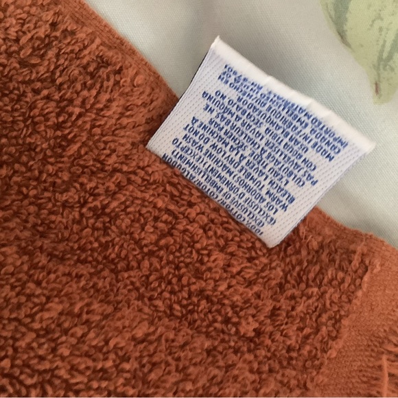 Traditions triable hand towel set rust black designs 2 piece set 100% cotton - Picture 6 of 8